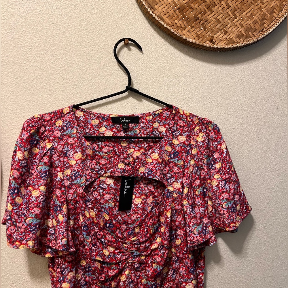 Red Floral Dress
